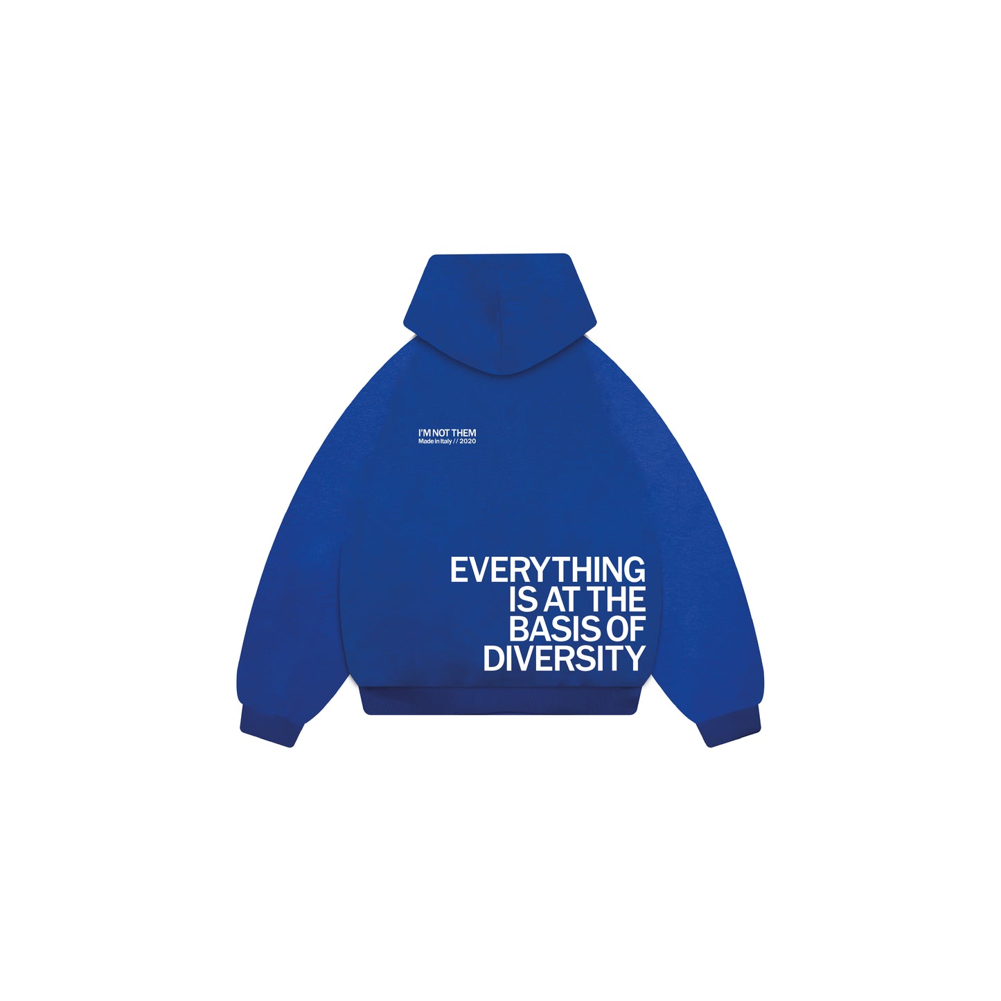 DIFFERENT HOODIE ROYAL BLU